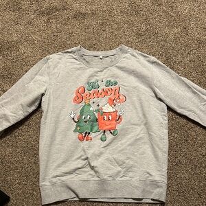 Gray Holiday Sweatshirt